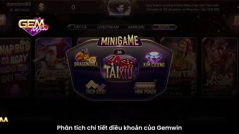 Phân tích chi tiết điều khoản của Gemwin